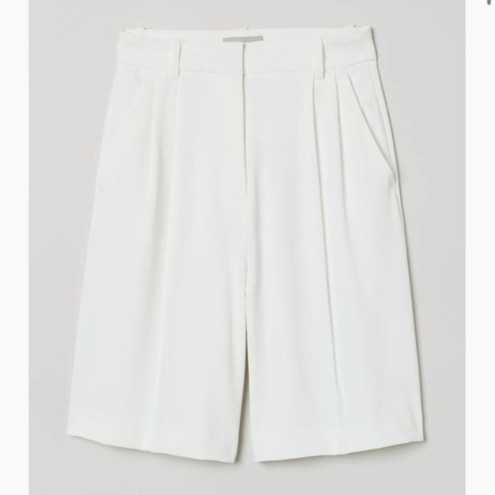 Cream Bermuda Shorts